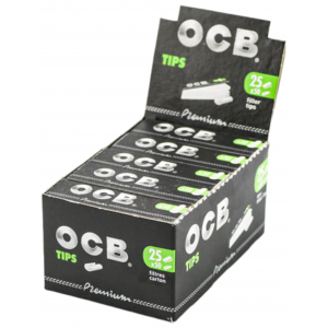 OCB Premium Rolling Tips - 25ct Display